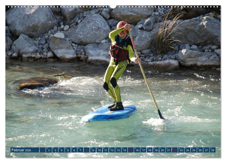 Produktbild: Wildwasser Stand up (hochwertiger Premium Wandkalender 2026 DIN A2 quer), Kunstdruck in Hochglanz