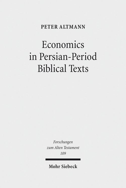 Produktbild: Economics in Persian-Period Biblical Texts