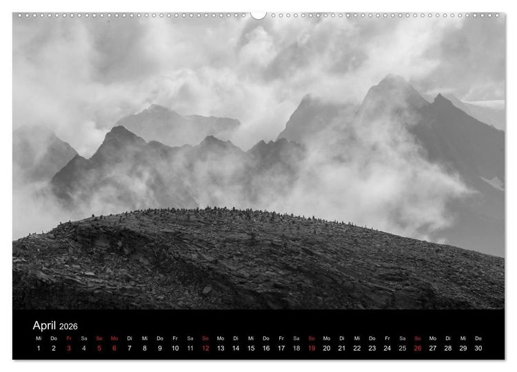 Produktbild: TIROL - Der Berliner H&ouml;henweg (hochwertiger Premium Wandkalender 2026 DIN A2 quer), Kunstdruck in Hochglanz