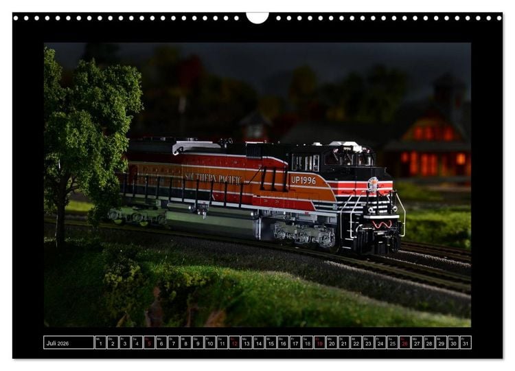 Produktbild: Amerikanische Modelleisenbahnen (Wandkalender 2026 DIN A3 quer), CALVENDO Monatskalender