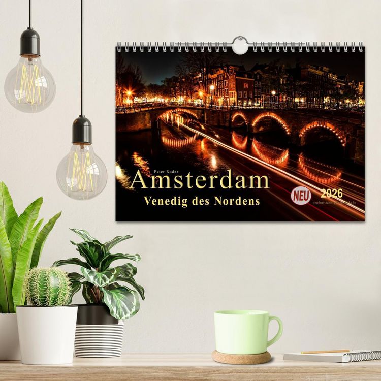 Produktbild: Amsterdam - Venedig des Nordens (Wandkalender 2026 DIN A4 quer), CALVENDO Monatskalender