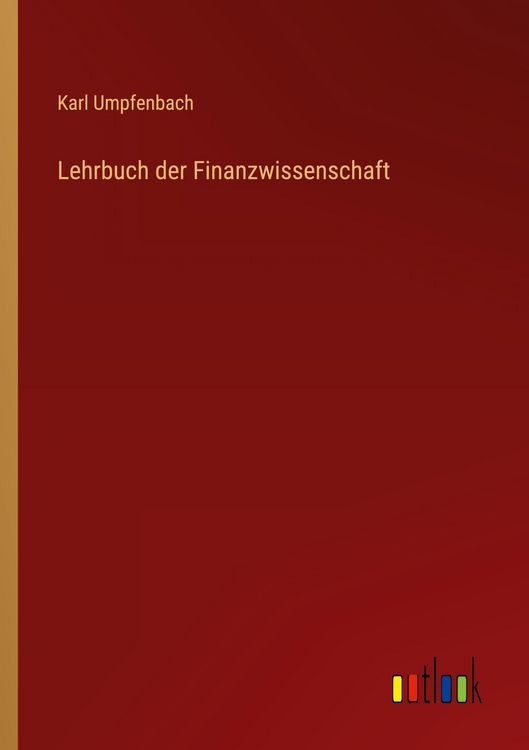 Produktbild: Lehrbuch der Finanzwissenschaft