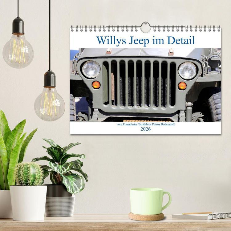 Produktbild: Willys Jeep im Detail vom Frankfurter Taxifahrer Petrus Bodenstaff (Wandkalender 2026 DIN A4 quer), CALVENDO Monatskalender