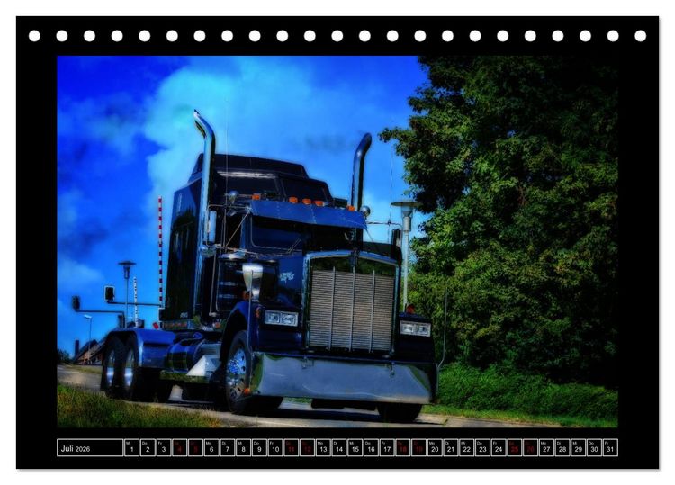 Produktbild: Kenworth W900 PHOTOART (Tischkalender 2026 DIN A5 quer), CALVENDO Monatskalender