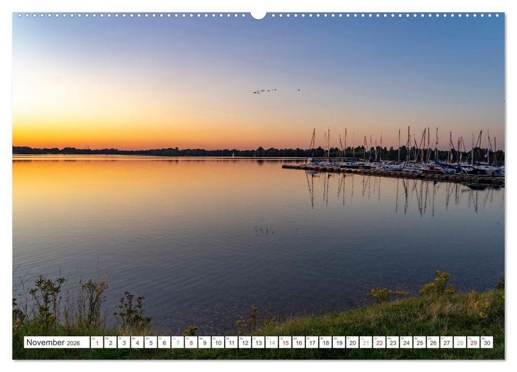 Produktbild: Blaue Stunde in Nordrhein-Westfalen (hochwertiger Premium Wandkalender 2026 DIN A2 quer), Kunstdruck in Hochglanz