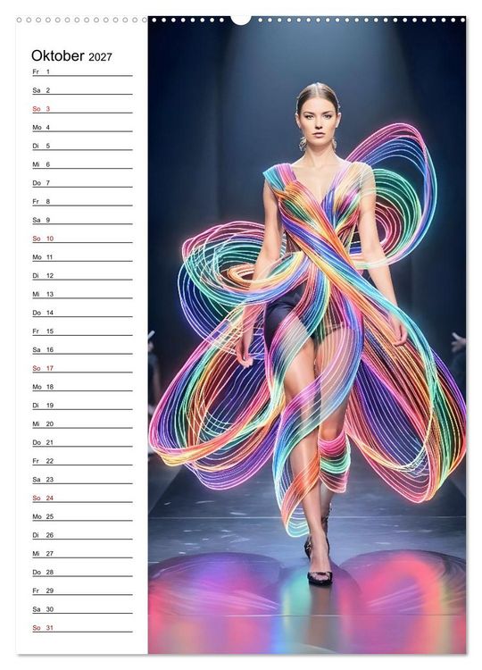 Produktbild: Impossible Couture - Futuristische Mode jenseits von Schwerkraft und Realit&auml;t (Wandkalender 2027 DIN A2 hoch), CALVENDO Monatskalender