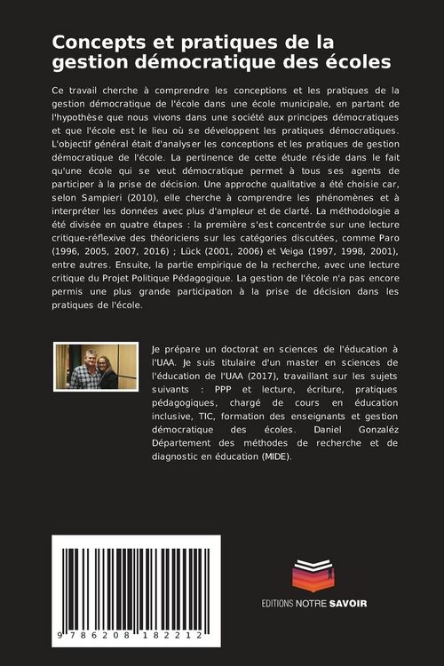 Produktbild: Concepts et pratiques de la gestion d&eacute;mocratique des &eacute;coles