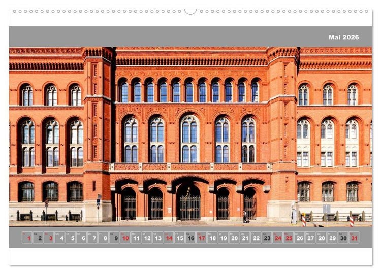 Produktbild: Berlin Fassade (hochwertiger Premium Wandkalender 2026 DIN A2 quer), Kunstdruck in Hochglanz