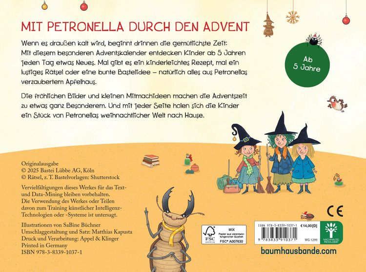 Produktbild: Petronella Apfelmus - Der Hexen-Adventskalender