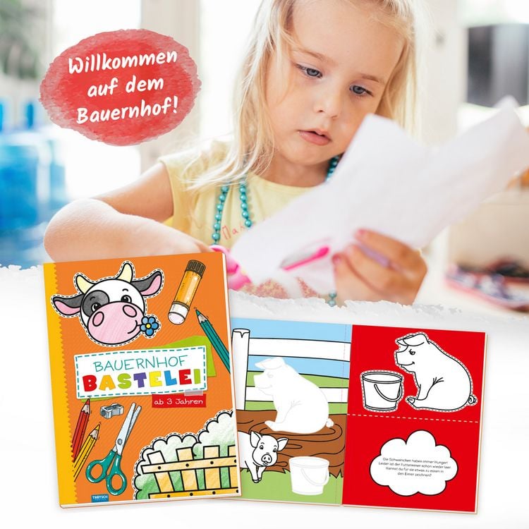Produktbild: Tr&ouml;tsch Bastelbuch Bauernhof Bastelei