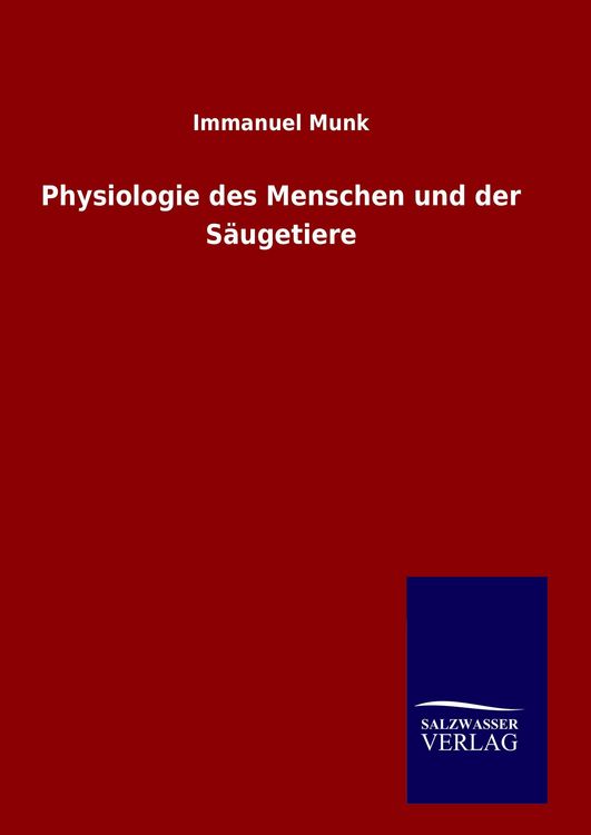 Produktbild: Physiologie des Menschen und der S&auml;ugetiere