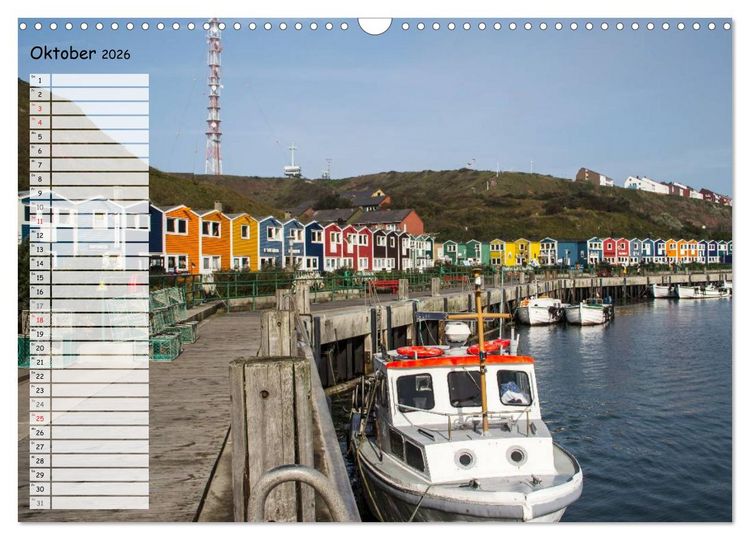 Produktbild: Helgoland - idyllische Nordseeinsel (Wandkalender 2026 DIN A3 quer), CALVENDO Monatskalender