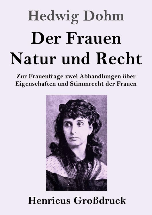 Produktbild: Der Frauen Natur und Recht (Gro&szlig;druck)