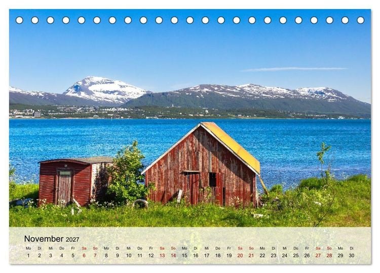Produktbild: Norwegen Wo die Natur Geschichten erz&auml;hlt (Tischkalender 2027 DIN A5 quer), CALVENDO Monatskalender