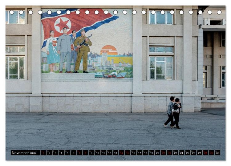 Produktbild: BILDER AUS NORDKOREA (Tischkalender 2026 DIN A5 quer), CALVENDO Monatskalender