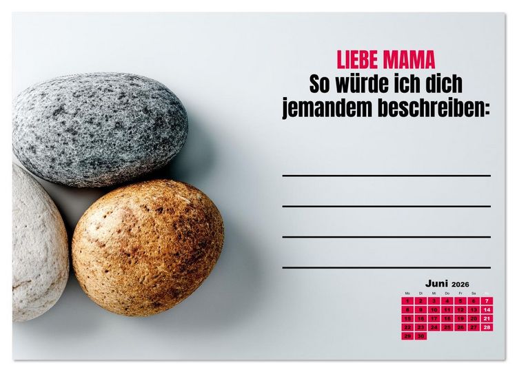 Produktbild: Kalender f&uuml;r Mamas - Was ich dir sagen will (Wandkalender 2026 DIN A3 quer), CALVENDO Monatskalender