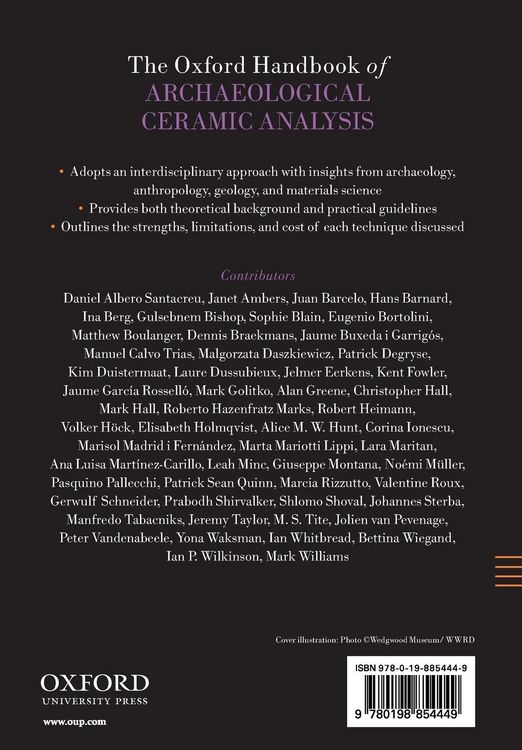 Produktbild: Oxford Handbook of Archaeological Ceramic Analysis