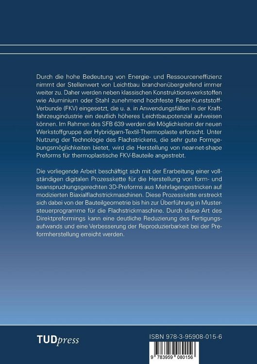Produktbild: Entwicklung einer Prozesskette zur Umsetzung komplexer Geometrien in formgerecht