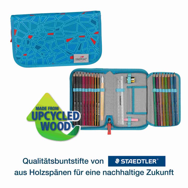 Produktbild: DerDieDas Schulranzen Set ErgoFlex Tiny Superflash, Schulranzen Set, 5tlg, Blue Ice