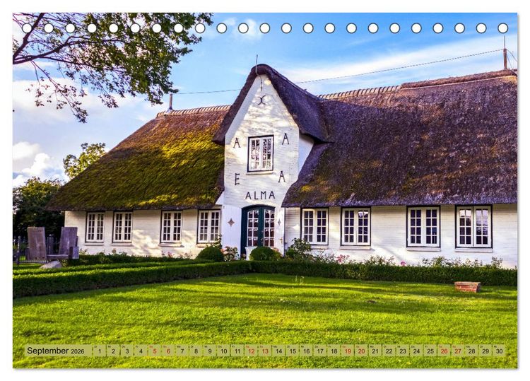 Produktbild: IN SYLT VERLIEBT (Tischkalender 2026 DIN A5 quer), CALVENDO Monatskalender