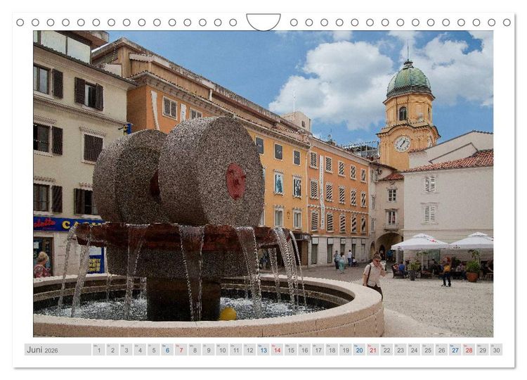 Produktbild: Kroatien - Plitwitzer Seen, Rijeka und Krk (Wandkalender 2026 DIN A4 quer), CALVENDO Monatskalender