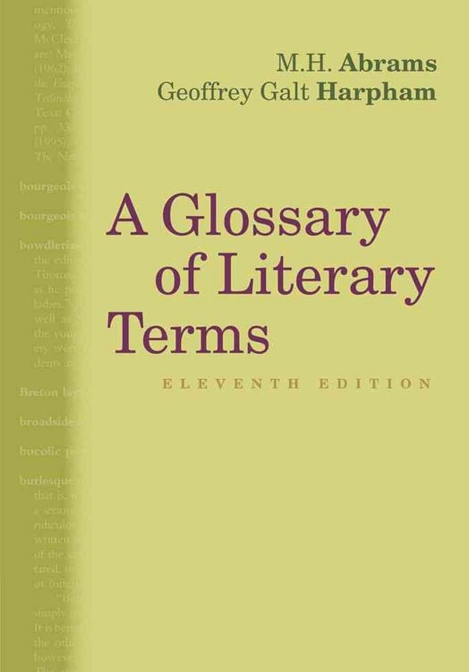 Produktbild: A Glossary of Literary Terms