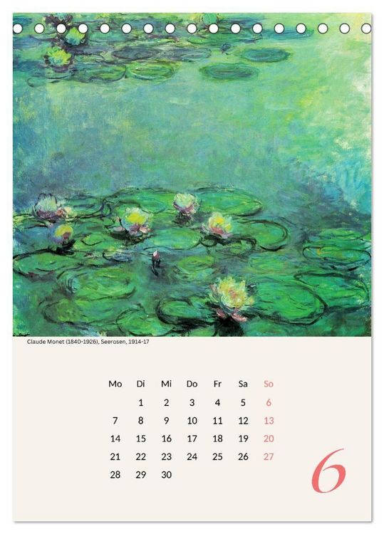Produktbild: Claude Monet Impressionen 2027 (Tischkalender 2027 DIN A5 hoch), CALVENDO Monatskalender