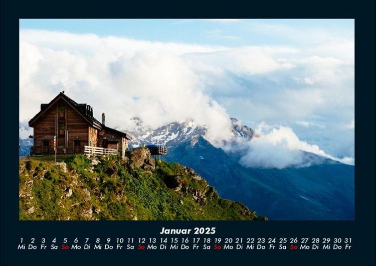 Produktbild: Bergige Welten 2025 Fotokalender DIN A4