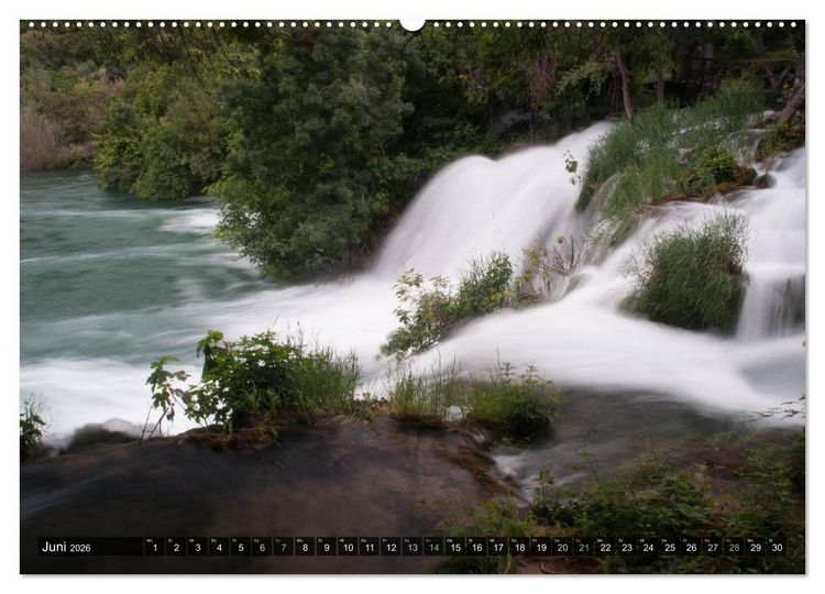 Produktbild: Wasserf&auml;lle der Welt 2026 (Wandkalender 2026 DIN A2 quer), CALVENDO Monatskalender