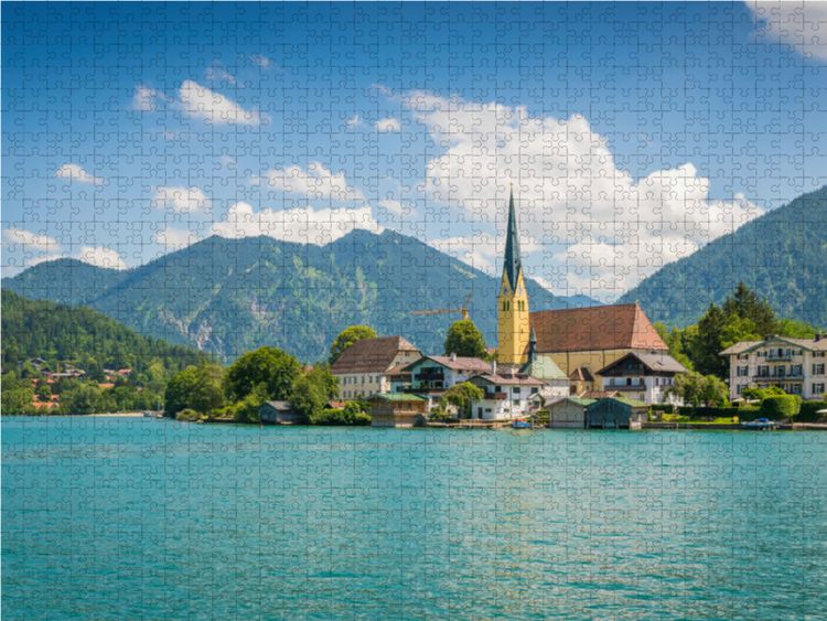 Produktbild: CALVENDO Puzzle Sommer am Tegernsee | 1000 Teile Lege-Gr&ouml;&szlig;e 64x48cm Foto-Puzzle f&uuml;r gl&uuml;ckliche Stunden
