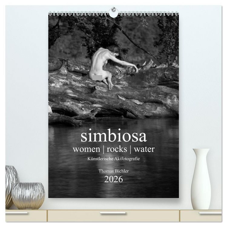 Produktbild: simbiosa ... K&uuml;nstlerische Aktfotografie 2026 (hochwertiger Premium Wandkalender 2026 DIN A2 hoch), Kunstdruck in Hochglanz