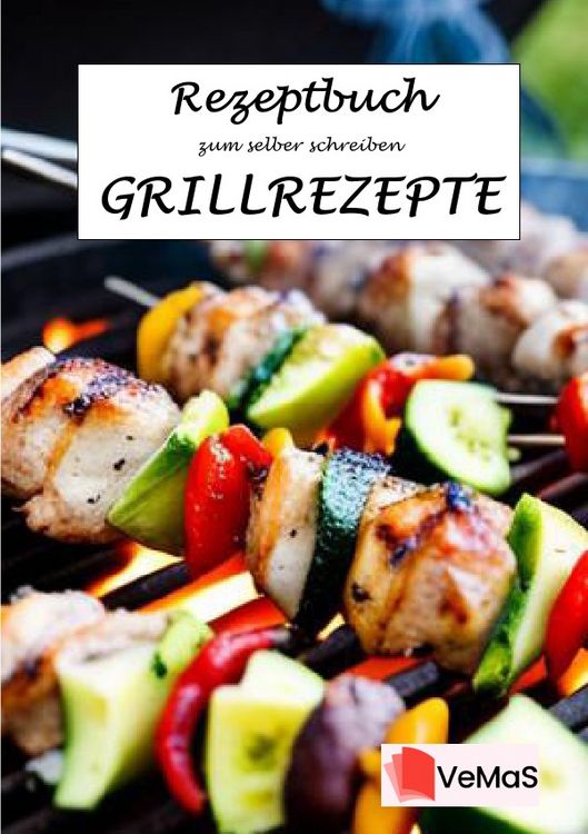 Produktbild: Rezeptbuch zum selber schreiben. / Rezeptbuch zu selber schreiben - Grillrezepte Motiv Schaschlikspie&szlig;e