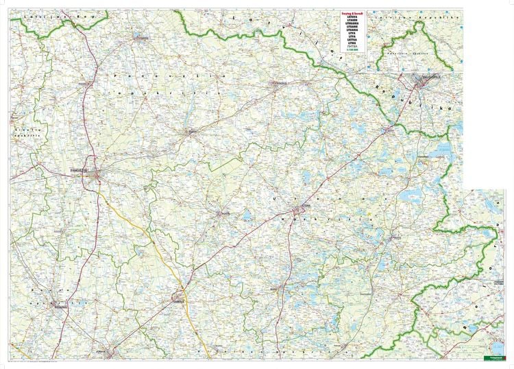 Produktbild: Freytag & berndt Stra&szlig;enkarte Litauen Set 1:150.000