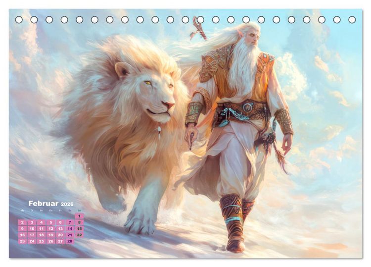 Produktbild: Fantasie ist Trumpf - Ein Blick in eine Fantasiewelt (Tischkalender 2026 DIN A5 quer), CALVENDO Monatskalender