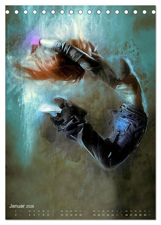 Produktbild: Streetdance - Dynamik pur (Tischkalender 2026 DIN A5 hoch), CALVENDO Monatskalender