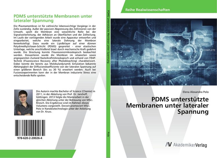 Produktbild: PDMS unterst&uuml;tzte Membranen unter lateraler Spannung