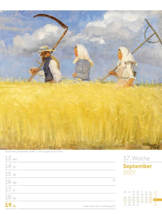 Produktbild: Kunstwelt Wochenplaner Kalender 2027 | Impressionismus und Klassische Moderne