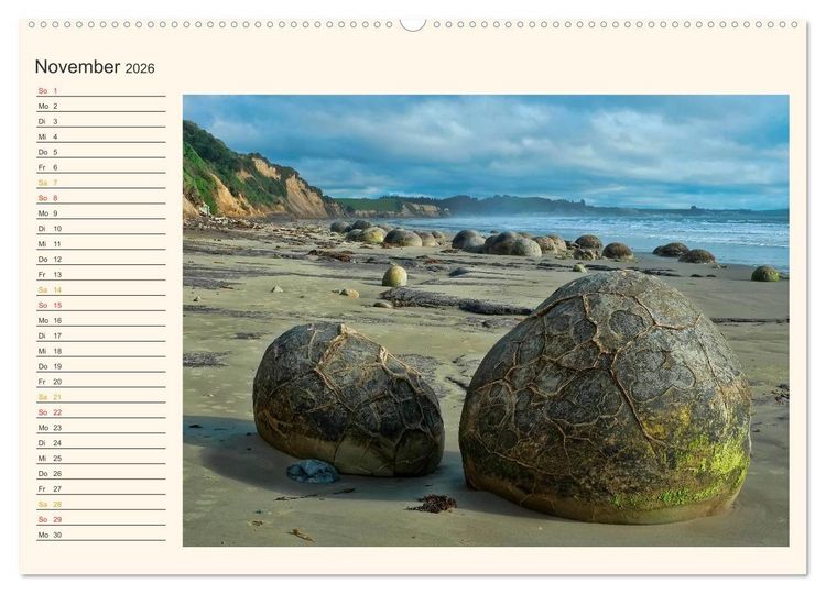 Produktbild: Neuseeland - atemberaubend sch&ouml;n (Wandkalender 2026 DIN A2 quer), CALVENDO Monatskalender
