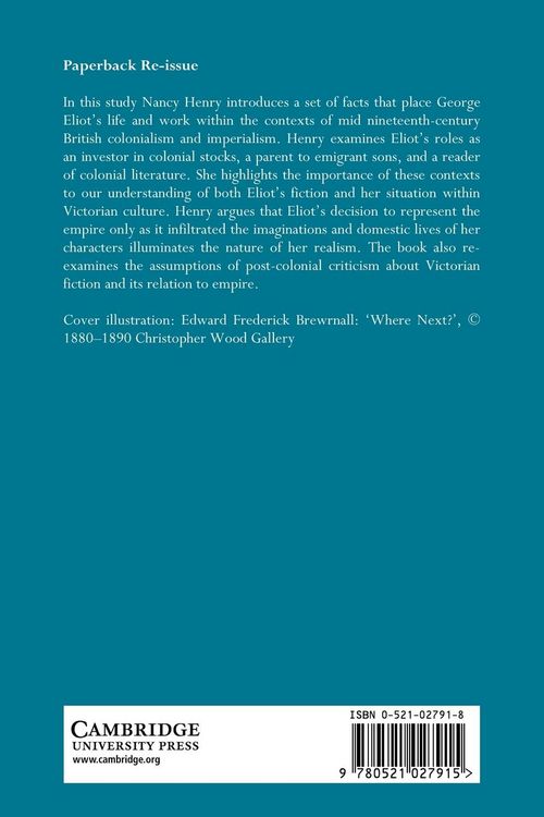 Produktbild: George Eliot and the British Empire