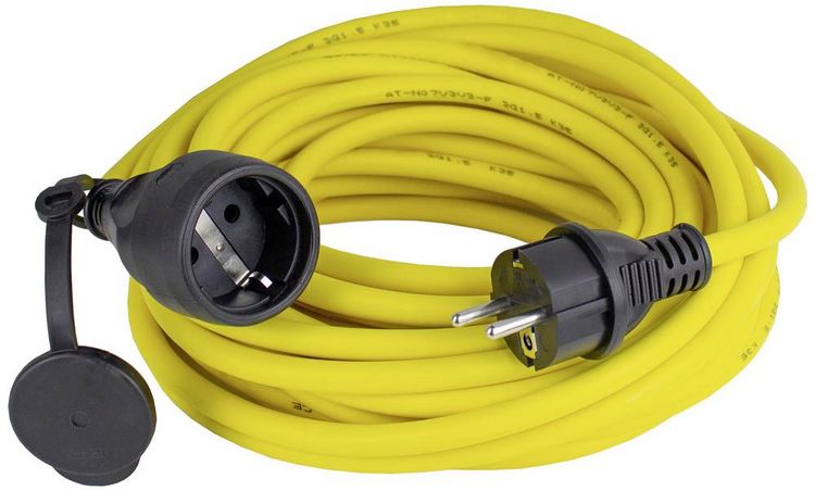 Produktbild: AS Schwabe 60345 Strom Verl&auml;ngerungskabel 16A Gelb 10m AT-N07V3V3-F 3G 2,5mm&sup2;