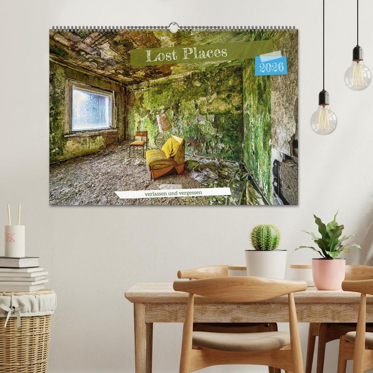 Produktbild: Lost Places - verlassen und vergessen (Wandkalender 2026 DIN A2 quer), CALVENDO Monatskalender