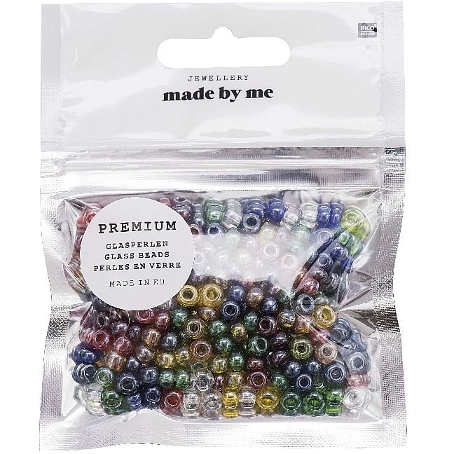 Produktbild: Glasperlen Transparent, Multicolor L&uuml;ster