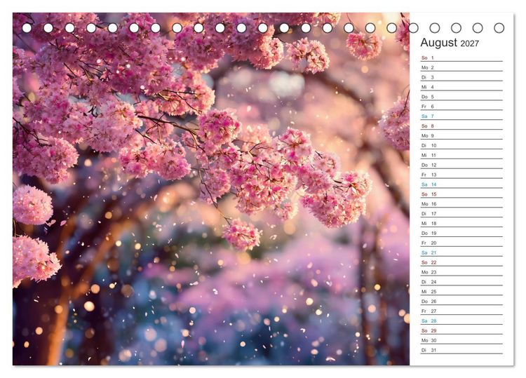 Produktbild: Japanische Kirschbl&uuml;te (Tischkalender 2027 DIN A5 quer), CALVENDO Monatskalender