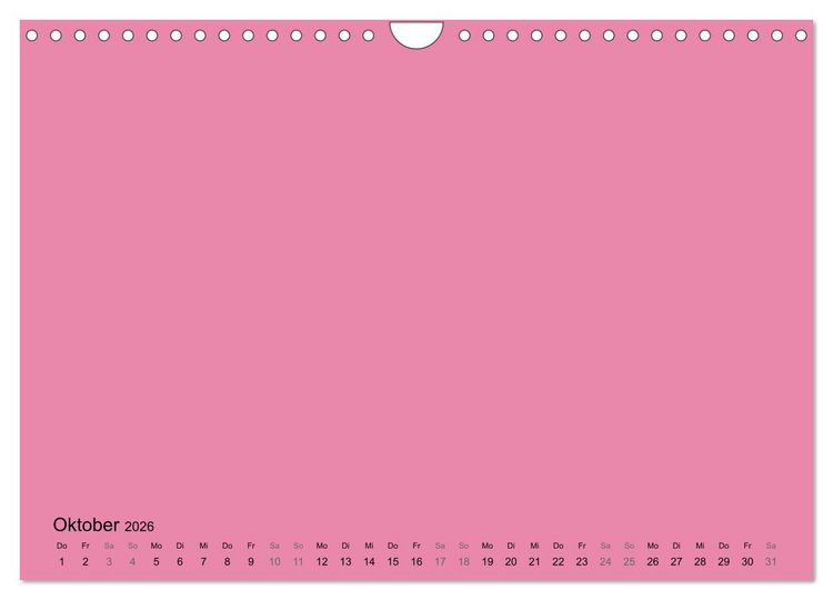 Produktbild: DIY Bastel-Kalender -Warme Pastell Farben- Zum Selbstgestalten (Wandkalender 2026 DIN A4 quer), CALVENDO Monatskalender