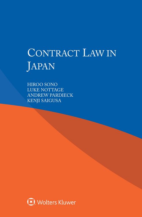 Produktbild: Contract Law in Japan