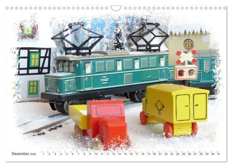 Produktbild: Retrobahnen en miniature (Wandkalender 2026 DIN A3 quer), CALVENDO Monatskalender