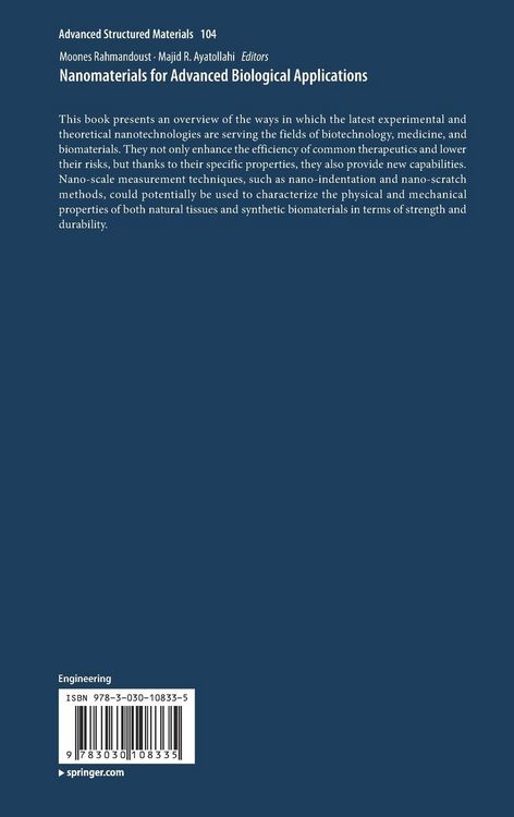 Produktbild: Nanomaterials for Advanced Biological Applications