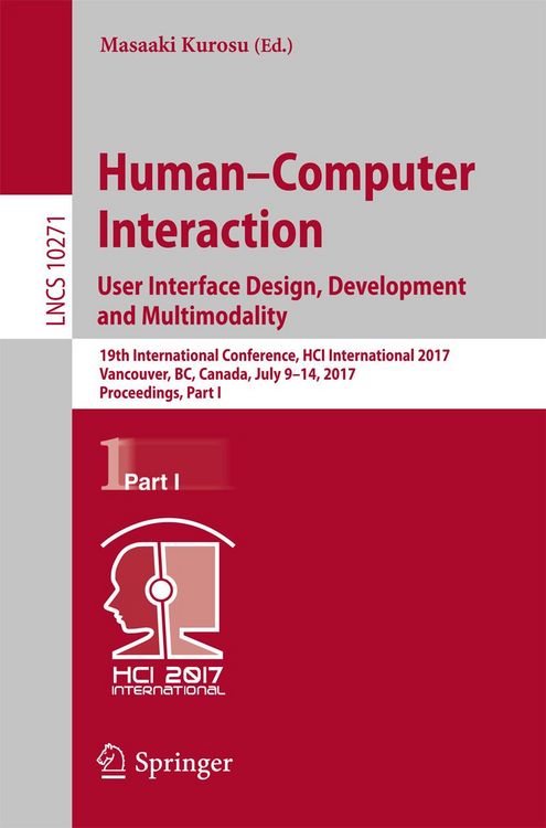 Produktbild: Human-Computer Interaction. User Interface Design, Development and Multimodality