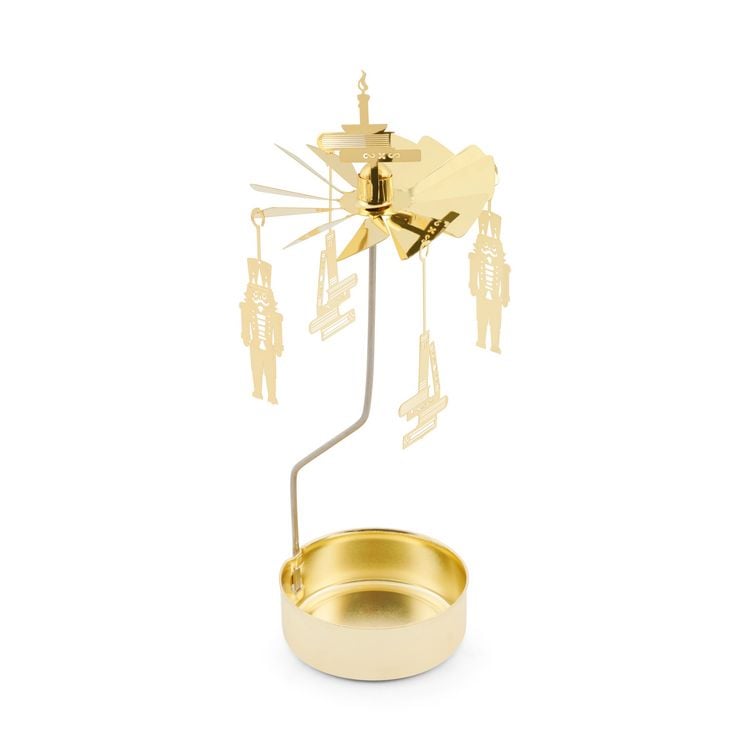 Produktbild: Teelichtkarussel Set "Rentier", gold