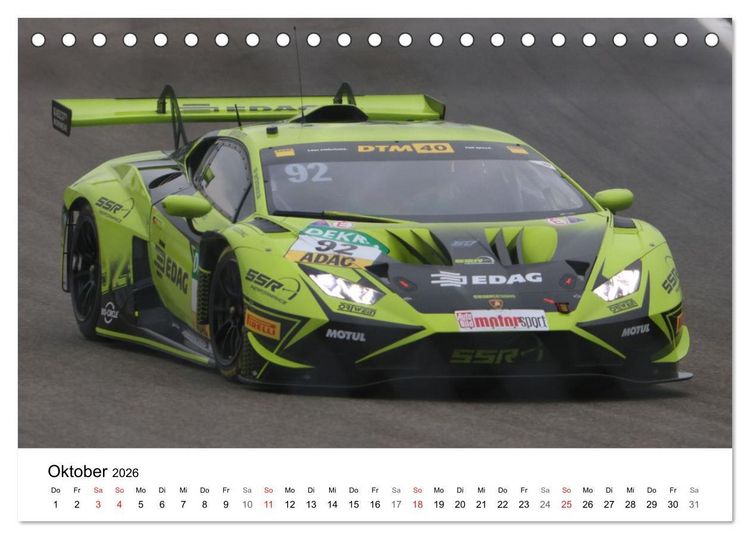 Produktbild: Motorsport in Deutschland (Tischkalender 2026 DIN A5 quer), CALVENDO Monatskalender